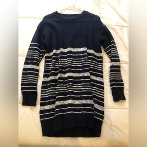 Lulus Knit Mini Striped Sweater Dress